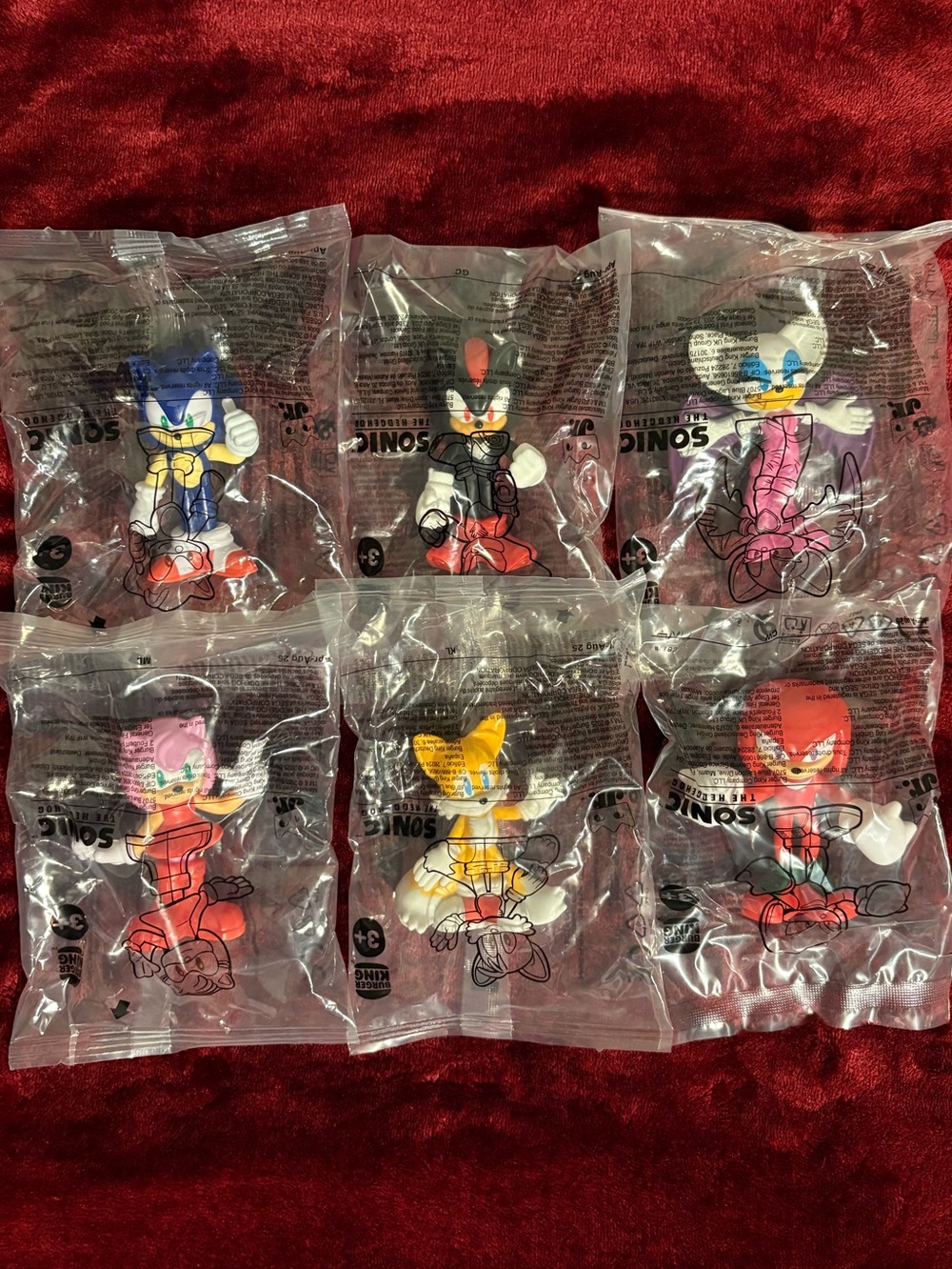 Burger King x Sonic The Hedgehog Toys NEW! Complete Set